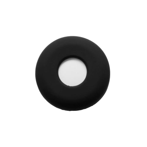 Black silicone fetch AirTag holder containing Apple AirTag for your dogs collar or dogs harness.