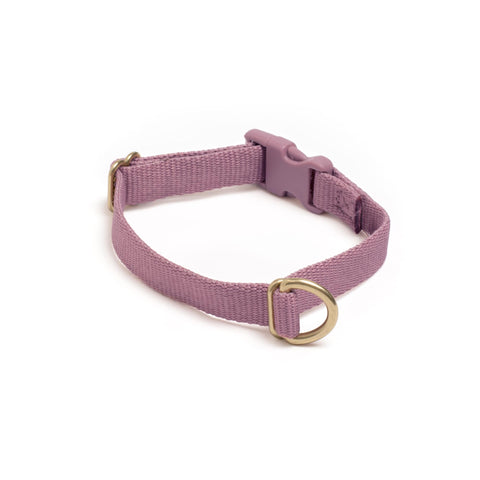Awoo Pack Collar in mauve with gold hardware-extra-small