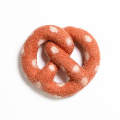 Soft Pretzel Felt Wool Toy