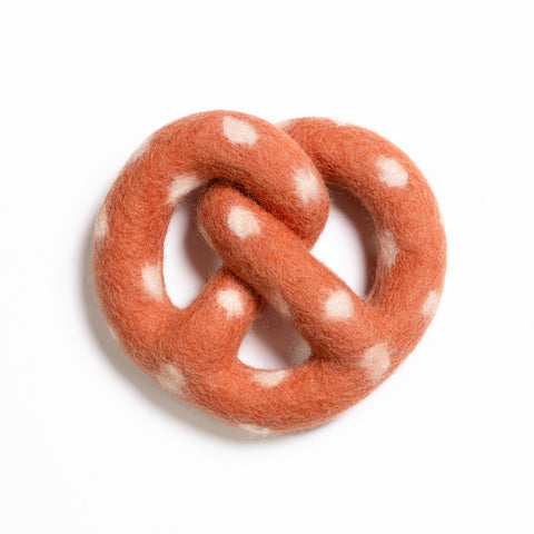 Soft Pretzel Felt Wool Toy