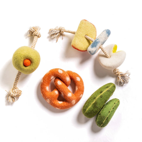 Cheese on Rope Tug Toy