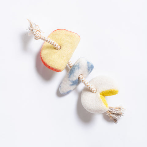 Cheese on Rope Tug Toy