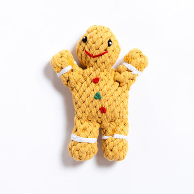Gingerbread Man Cotton Rope Toy