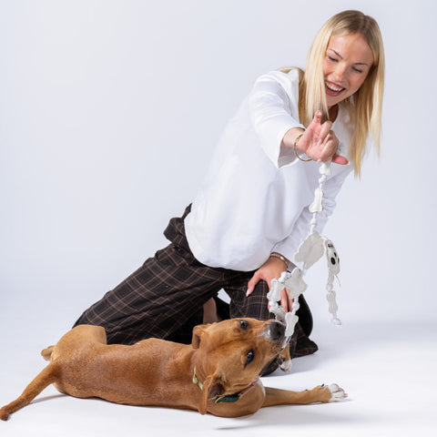 Skeleton Organic Canvas & Rope Tug Toy