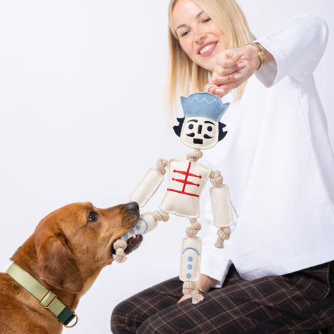 Nutcracker Organic Canvas & Rope Tug Toy