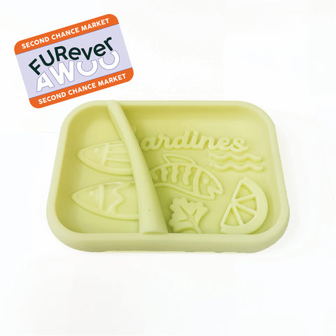 Oops* Sardina Lick Mat & Slow Feeder in Lemon Yellow
