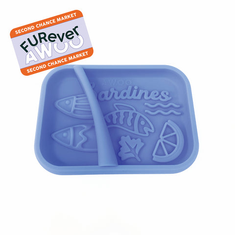 Oops* Sardina Lick Mat & Slow Feeder in Dark Cobalt