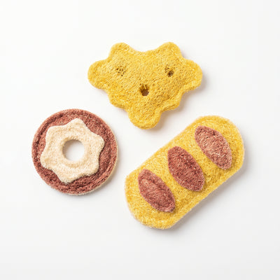 Pastry Pack Natural Loofah Catnip Toys