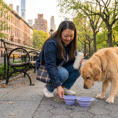 Snack Attack Collapsible Travel Bowl
