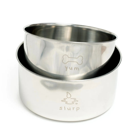 Dining Duo Stainless Steel Nesting Bowls Awoo