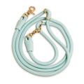 Awoo Infinity Leash in slate, light blue with gold clasps