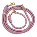 Awoo Infinity Leash in mauve with gold clasps