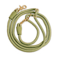 Awoo Infinity Leash in olive green with gold clasps