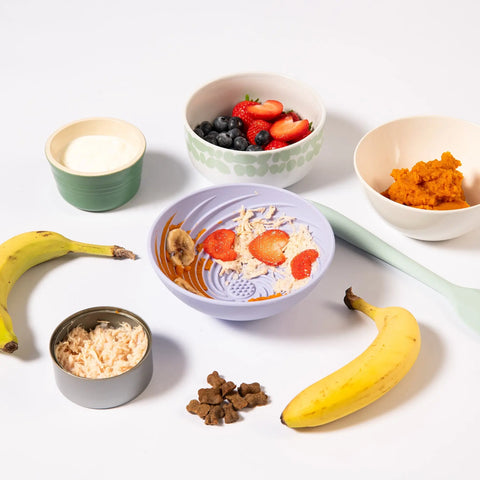 Wobbowl Lick Mat & Slow Feeder Bowl Awoo