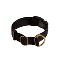 Awoo Pack Collar in black with gold hardware