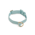 Awoo Pack Collar in light blue slate with gold hardware-extra-small